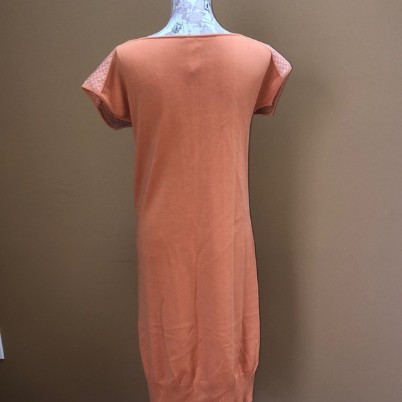 Tia Cibani sweater sheath dress 2 orange pink - Picture 5 of 6